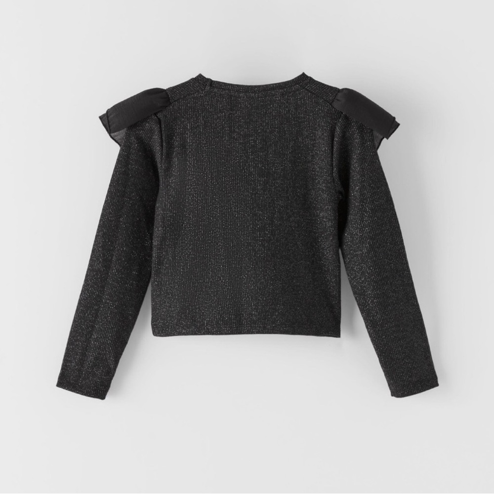Zara Ruffle Sparkle Top - Picture 7 of 8